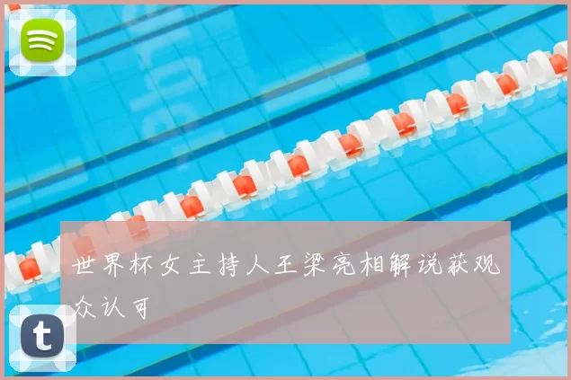 世界杯女主持人王梁亮相解说获观众认可